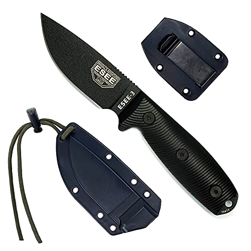 ESEE Model 3 3D Fixed Blade Black von ESEE