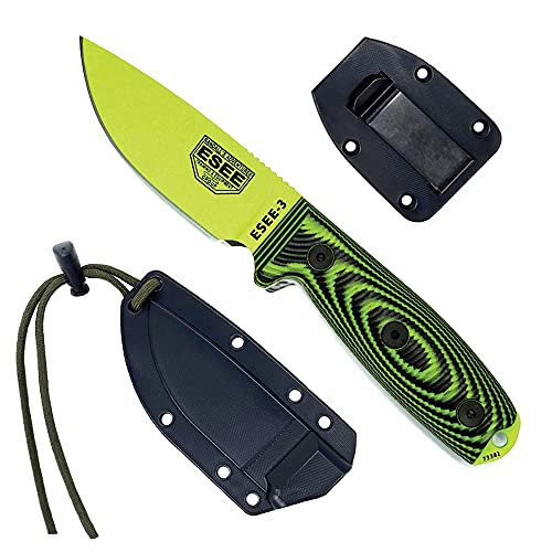 ESEE Model 3 3D Fixed Blade Venom, schwarz von ESEE
