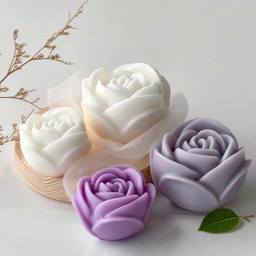 Silikonform für Tulpen, Blumen, Pfingstrosen, Rose, Sukkulenten, Zylinderkerze und Kunstharz, Silikonformen für Heimdekoration und Kerzenherstellung, Wellenspiralform, 2 Stück Silikonform für Tulpen, Blumen, Pfingstrosen, Rose, Sukkulenten, Zylinderkerze und Kunstharz, Silikonformen für Heimdekoration und Kerzenherstellung, Wellenspiralform, 2 Stück von ESEENS