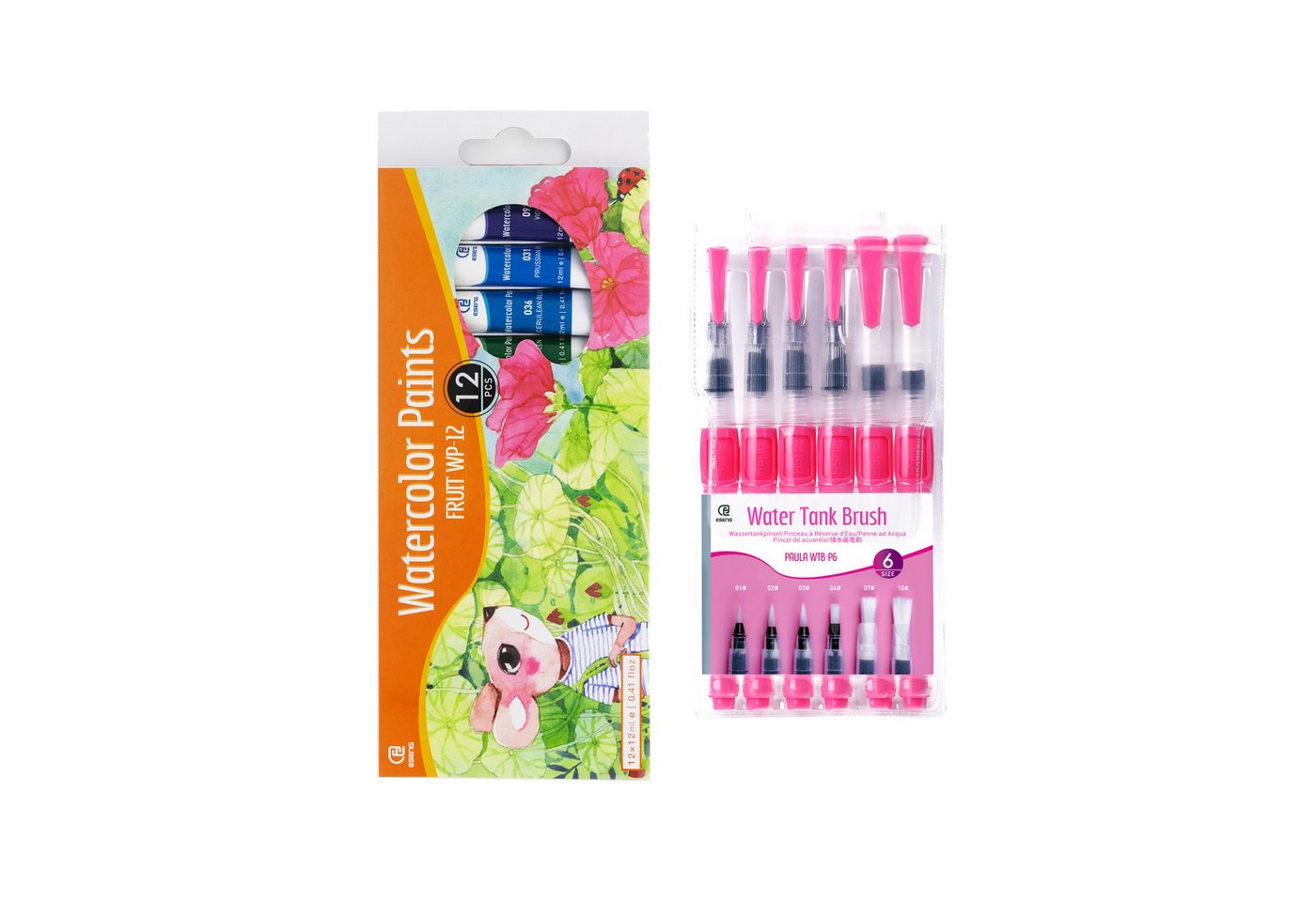 ESENG Aquarellfarbe FRUIT WP-12, 12-ml-Tuben, 12 Farben ESENG Aquarellfarbe FRUIT WP-12, 12-ml-Tuben, 12 Farben von ESENG