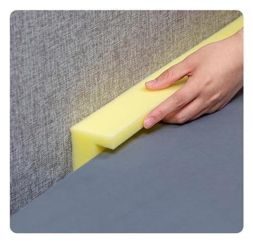 Bettlückenfüller, L-förmiger Matratzenverlängerer aus hochdichtem Schaumstoff, Verbindungsstück for Einzelbetten, 200 cm langes Kopfteilkissen, rechteckiges Bett/Matratze/Wandlückenfüller(7cm Gap) von ESESE