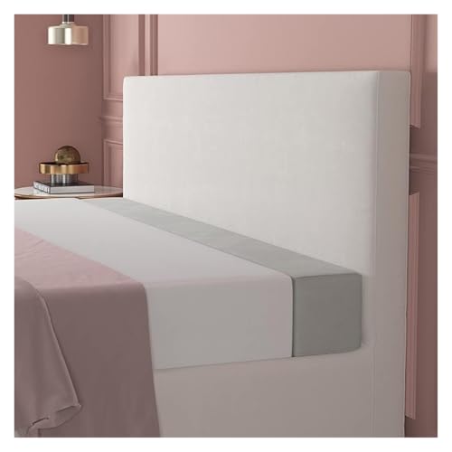 ESESE Bettlückenfüller, Premium-Bettbrücke, Wandlückenfüller, Verbindungsstück for Einzelbetten, bequemes Armlehnen-Matratzenkissen, rechteckiger, Nackenrolle(Light Grey,47x4x8 inch) von ESESE