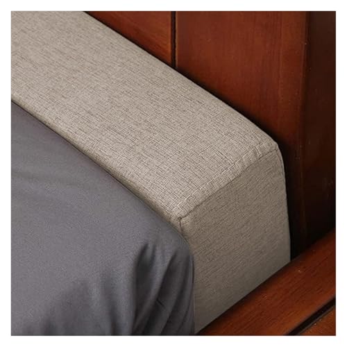 ESESE Bettlückenfüller, luxuriöses langes Bettkissen/Kopfteil/Matratze, bequemes Kopfteilkissen, Matratzenstützpolster, rechteckiges, Dickes Armlehnenkissen(Beige,120x10x10cm) von ESESE