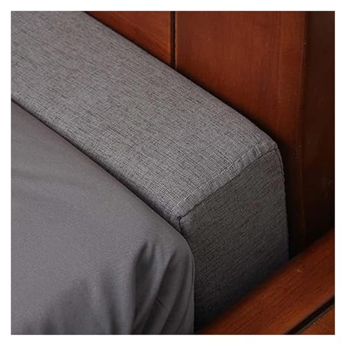 ESESE Bettlückenfüller, luxuriöses langes Bettkissen/Kopfteil/Matratze, bequemes Kopfteilkissen, Matratzenstützpolster, rechteckiges, Dickes Armlehnenkissen(Grey,200x10x10cm) von ESESE