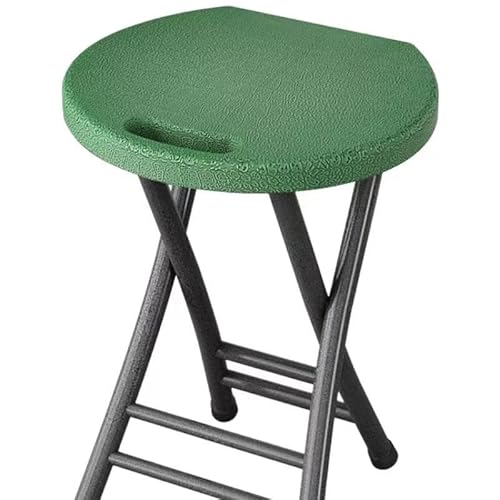 ESESE Tragbarer Hochstuhlsitz, hochfester Klapphocker, 200 kg Tragkraft, tragbarer Barhocker, leicht und perfekt for Camping Veranstaltungen im Freien(Green) von ESESE