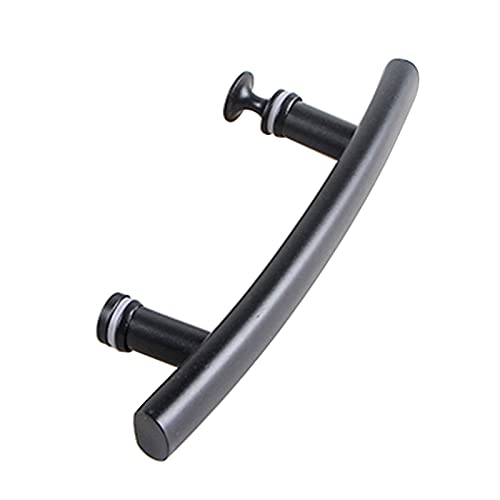 Glastürgriff, gebogene Duschtürgriffe aus Chrom, stilvolle Badezimmerknöpfe for Glasinnentüren, eleganter Ersatz-Zug-/Druckknopf for Fliegengittertüren von ESESE