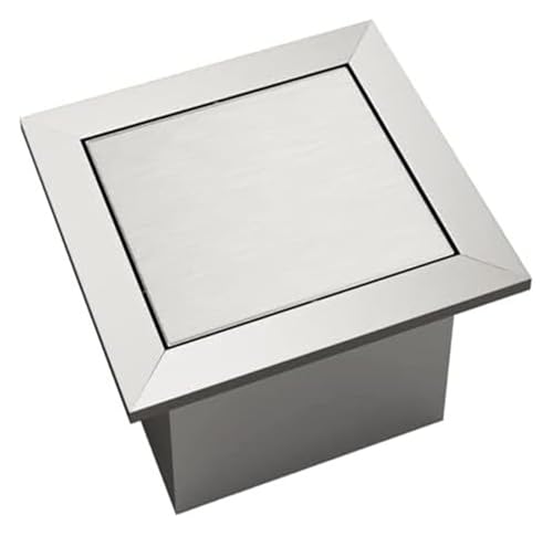 Mülleimer mit Klappdeckel for die Arbeitsplatte, integrierte Abdeckung for den Müllschlucker, quadratischer, Mülltülle for von ESESE