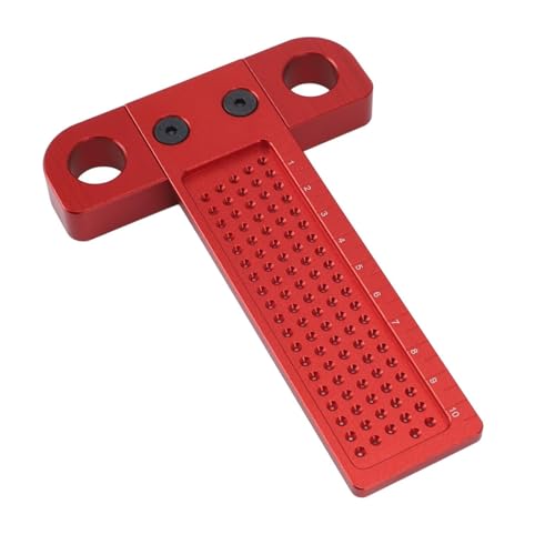 Tischlerwerkzeug, T-Quadrat, Anreißnadel for die Holzbearbeitung mit klarer Skala, hochpräzises T-Lineal aus Aluminiumlegierung, Anreißlehre for Lochpositionierung Tischlerwerkzeug, T-Quadrat, Anreißnadel for die Holzbearbeitung mit klarer Skala, hochpräzises T-Lineal aus Aluminiumlegierung, Anreißlehre for Lochpositionierung von ESESE