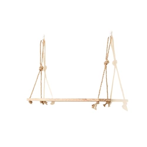 Hängeregale for die Wand, Dekoration, Hängeregal for Pflanzen, schwebende Regale, Seil, rustikales Holz, Organizer, Aufbewahrungsregal for ästhetisches Zuhause, Schlafzimmer, Küche, Badezimmer(1-tier) Hängeregale for die Wand, Dekoration, Hängeregal for Pflanzen, schwebende Regale, Seil, rustikales Holz, Organizer, Aufbewahrungsregal for ästhetisches Zuhause, Schlafzimmer, Küche, Badezimmer(1-tier) von ESHDGFYB