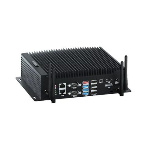 ESIMOER Industrie PC Win11 Mini PC Lüfterlos Core i7 10610U, 16GB RAM 512GB M.2 SSD, HD DP Type-C 4K Dreifach Display Mini Desktop PC, Dual RJ45 LAN 6 RS232 COM 8 USB GPIO DualBand WLAN BT ESIMOER Industrie PC Win11 Mini PC Lüfterlos Core i7 10610U, 16GB RAM 512GB M.2 SSD, HD DP Type-C 4K Dreifach Display Mini Desktop PC, Dual RJ45 LAN 6 RS232 COM 8 USB GPIO DualBand WLAN BT von ESIMOER