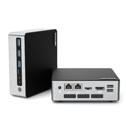 ESIMOER Mini PC Win 11 Pro, Mini Desktop PC, Core i7-1255U, 64 GB DDR5 512 GB SSD, HD DP Typ-C 8K Dreifach Display, 2 x USB 2.0, 3 x USB 3.2, WLAN 6, BT 5.2, 2 RJ45 LAN ESIMOER Mini PC Win 11 Pro, Mini Desktop PC, Core i7-1255U, 64 GB DDR5 512 GB SSD, HD DP Typ-C 8K Dreifach Display, 2 x USB 2.0, 3 x USB 3.2, WLAN 6, BT 5.2, 2 RJ45 LAN von ESIMOER