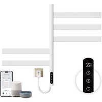 Badheizkörper Elektrisch 120W Smart WiFi Handtuchhalter Heizkörper 180° Drehung 5 Stangen Handtuchtrockner Handtuchheizkörper Elektrisch Touch von ESIP