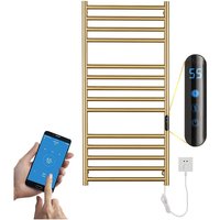 Esip - Badheizkörper Elektrisch Gold 162 w Handtuchheizkörper Elektrisch 110x52x12 cm Intelligente Konstante Temperatur Heizkörper Heizung Esip - Badheizkörper Elektrisch Gold 162 w Handtuchheizkörper Elektrisch 110x52x12 cm Intelligente Konstante Temperatur Heizkörper Heizung von ESIP