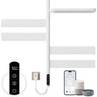Handtuchheizkörper Elektrisch 125W Badheizkörper Handtuchhalter Heizkörper Heizung 180° Drehung Handtuchtrockner Smart WiFi Handtuchwärmer Touch von ESIP
