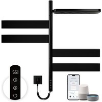 Handtuchheizkörper Elektrisch 125W Badheizkörper Handtuchhalter Heizkörper Heizung 180° Drehung Handtuchtrockner Smart WiFi Handtuchwärmer Touch von ESIP