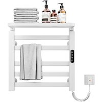Handtuchheizkörper elektrisch,Badheizkörper elektrisch 50x50cm,Intelligenter thermostatischer Handtuchhalter,Schwarzer Wandmontierter Elektrischer von ESIP