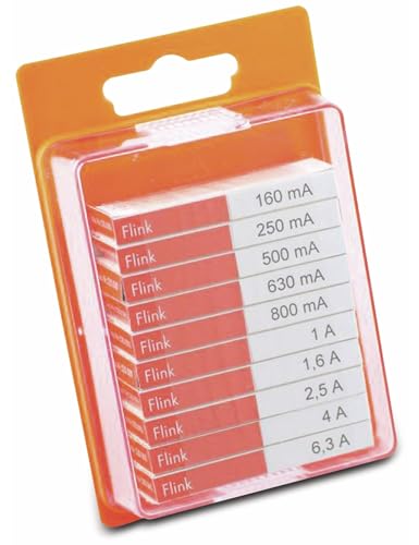 ESKA Feinsicherung-Sortiment 120900, (Ø x L) 5 mm x 20 mm Flink -F- Inhalt 100 St. von ESKA