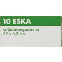 Feinsicherung träge Glasrohr mit Löschmittel 3,15 A (6,3 x 32 mm) - 10 Stück von ESKA
