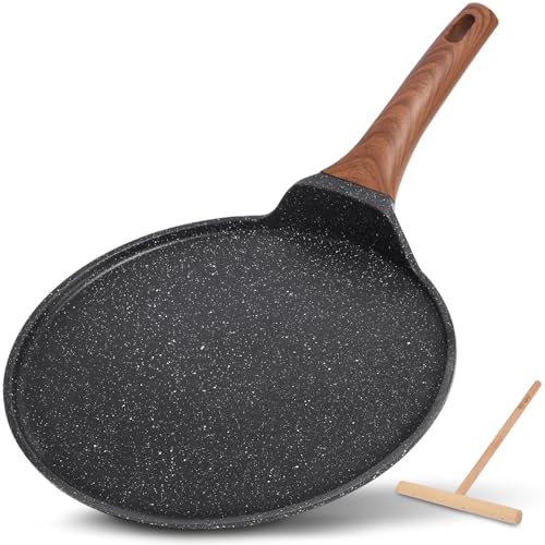 ESLITE LIFE Crepe-Pfanne mit Antihaftbeschichtung, 28 cm (11 Zoll), Induktions-kompatibel, PFOA- und PTFE-frei von ESLITE LIFE