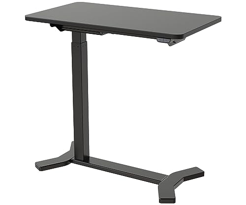 ESMART EAC-121BB 70 x 40 cm Schwarz - Mobiler stufenlos elektrisch höhenverstellbarer Beistelltisch 65-103 cm auf Rollen für Couch, Bett, Kinderzimmer und Homeoffice von ESMART