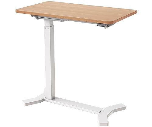 ESMART EAC-121WM 70 x 40 cm Ahorn Dekor - Mobiler stufenlos elektrisch höhenverstellbarer Beistelltisch 65-103 cm auf Rollen für Couch, Bett, Kinderzimmer und Homeoffice von ESMART