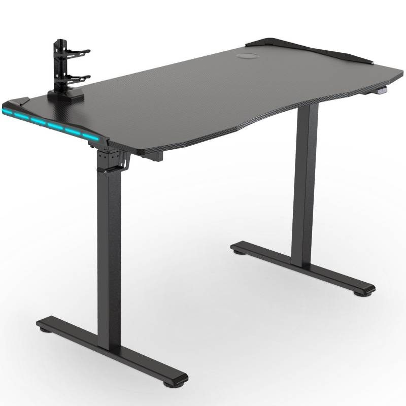 ESMART Gamingtisch GSX-121 elektrisch höhenverstellbarer Gaming Schreibtisch 120 x 60 cm von ESMART