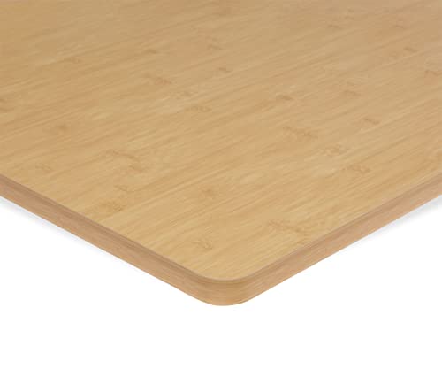 ESMART Germany TPL-126BA stabile Schreib-Tisch-Platte aus MDF [Größenauswahl] 120 x 60 x 2,5 cm - Bambus Dekor | Kratzfest, PVC-beschichtet, pflegeleicht, Bürotischplatte belastbar bis 120 kg von ESMART