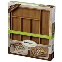 Esmeyer - Besteckkasten ® simon 28,6 x 5,9 x 33,4 cm (b x h x t) ausziehbar Bambusholz braun 7 Fächer von ESMEYER