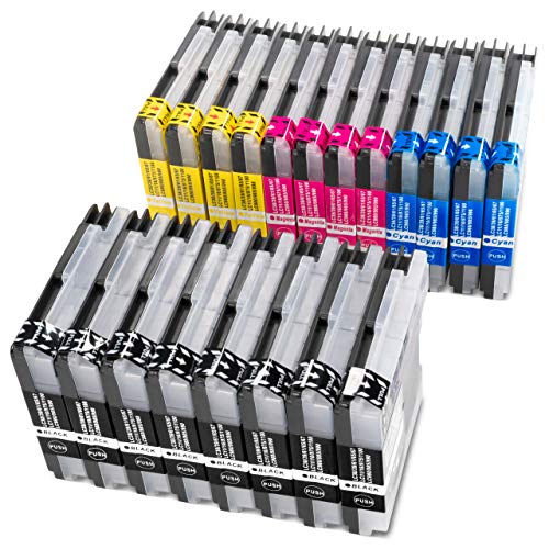 ESMOnline 20 komp. Druckerpatronen als Ersatz zu Brother LC-980 LC-985 LC-1100 für MFC 250C 255CW 290C 295CN 490CW 5490CN 5890CN 5895CW 6490CW 6890CDW 790CW 795CW 990CW J265W J410 J415W J615W von ESMONLINE