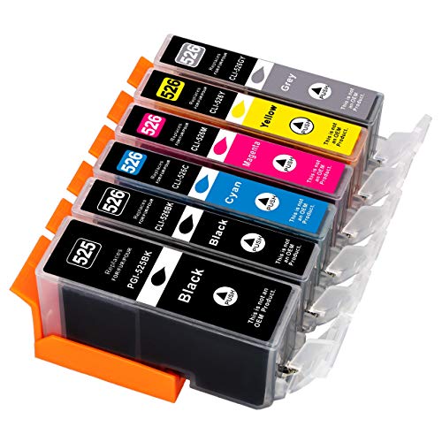 ESMONLINE 6 komp. Druckerpatronen als Ersatz zu Canon PGI-525 / CLI-526 für PIXMA MG 6100 6150 6200 6250 8100 8150 8200 8250 (6er Set) PGI 525 CLI 526 ESMONLINE 6 komp. Druckerpatronen als Ersatz zu Canon PGI-525 / CLI-526 für PIXMA MG 6100 6150 6200 6250 8100 8150 8200 8250 (6er Set) PGI 525 CLI 526 von ESMONLINE