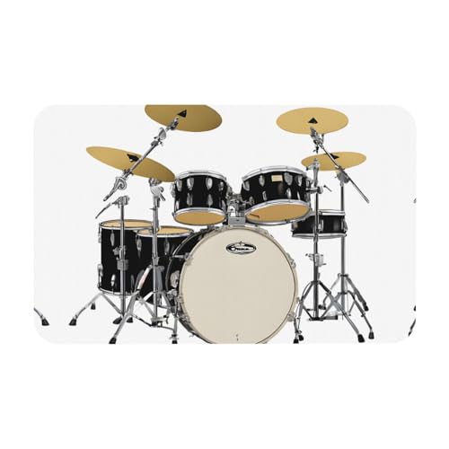 ESNAIUVCD Jazz Drum Print rutschfeste Badematte, 50 x 80 cm, super saugfähig, schnell trocknend, leicht zu reinigen, Badezimmer-Zubehör, Dekor ESNAIUVCD Jazz Drum Print rutschfeste Badematte, 50 x 80 cm, super saugfähig, schnell trocknend, leicht zu reinigen, Badezimmer-Zubehör, Dekor von ESNAIUVCD