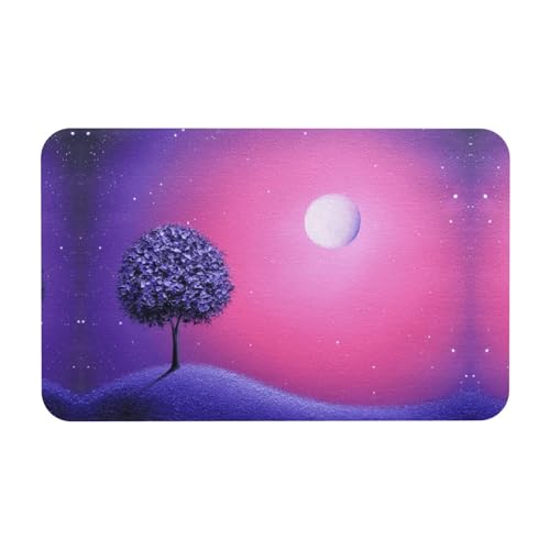 ESNAIUVCD Rutschfeste Badematte, Motiv: Nachtszene, Ölgemälde, 50 x 80 cm, super saugfähig, schnell trocknend, leicht zu reinigen, Badezimmerzubehör, Dekor ESNAIUVCD Rutschfeste Badematte, Motiv: Nachtszene, Ölgemälde, 50 x 80 cm, super saugfähig, schnell trocknend, leicht zu reinigen, Badezimmerzubehör, Dekor von ESNAIUVCD