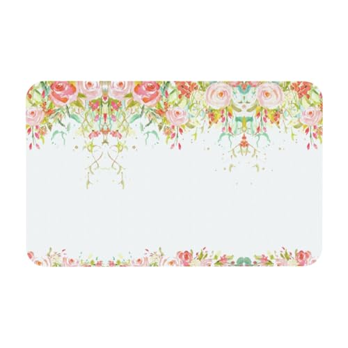 ESNAIUVCD Rutschfeste Badematte mit Blumengras-Druck, 50 x 80 cm, super saugfähig, schnell trocknend, leicht zu reinigen, Badezimmer-Zubehör, Dekor ESNAIUVCD Rutschfeste Badematte mit Blumengras-Druck, 50 x 80 cm, super saugfähig, schnell trocknend, leicht zu reinigen, Badezimmer-Zubehör, Dekor von ESNAIUVCD