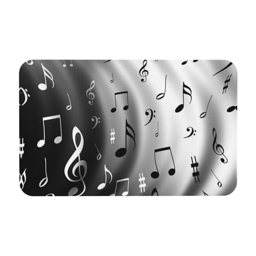 ESNAIUVCD Rutschfeste Badematte mit Musikdruck, 50 x 80 cm, super saugfähig, schnell trocknend, leicht zu reinigen, Badezimmer-Zubehör, Dekor ESNAIUVCD Rutschfeste Badematte mit Musikdruck, 50 x 80 cm, super saugfähig, schnell trocknend, leicht zu reinigen, Badezimmer-Zubehör, Dekor von ESNAIUVCD