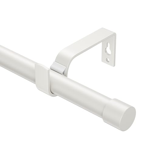 Ausziehbare Gardinenstangen 76-280cm, Dia 19mm Verstellbare Gardinenstange mit Kappenknäufen für Ösenvorhänge, Elegante Dekorative Vorhangstangen für Schlafzimmer von ESON CASA