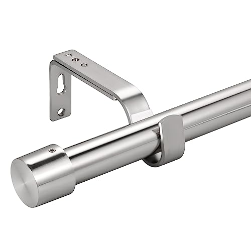 Eson Home Gardinenstangen für Fenster, 28 bis 56 Zoll, 2,5 cm Durchmesser, Spleißen Gardinenstangen-Set, Edelstahl, robuste Gardinenstangen mit verstellbaren Halterungen für Schlafzimmer, Wohnzimmer, Eson Home Gardinenstangen für Fenster, 28 bis 56 Zoll, 2,5 cm Durchmesser, Spleißen Gardinenstangen-Set, Edelstahl, robuste Gardinenstangen mit verstellbaren Halterungen für Schlafzimmer, Wohnzimmer, von ESON home