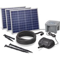 Solar Bachlaufpumpe 150W 4200l/h + Akku Teich Solarpumpe Garten Esotec 101975 von ESOTEC