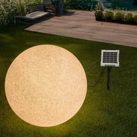 Esotec - Solar Stein-Leuchtkugel, D=50cm, 9 Leuchtfarben, Akku, winterfest, 106119 von ESOTEC
