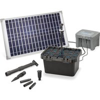 Solar Teichfilter Set 25/650 + Akku led Solarpumpe Filter Gartenteich 101064 von ESOTEC