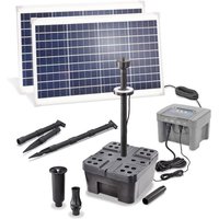 Solar Teichfilter-Set Profi 70/2800 led LIFEPO4 Akku Wasserspiel 100955 - Esotec von ESOTEC