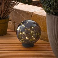 Esotec - Solarkugel Kyran ⌀20cm 30 LEDs Gartenkugel Glühwürmchen wetterfest 102880 von ESOTEC