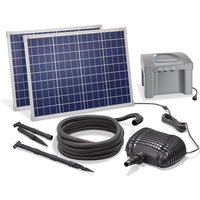 Solar Bachlaufpumpe 100W 3400l + Akku Teich Solarpumpe Wasserfall Esotec 101085 von ESOTEC