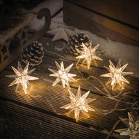 Solar Deko-Lichterkette mit 10 Adventssternen Sternenhimmel Sterne 102579 - Esotec von ESOTEC