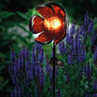 Solar Gartenstecker Blume warmweiße led Gartendeko Solarleuchte Esotec 102384 von ESOTEC