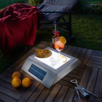 Solar Leuchttisch Gomera Edelstahl Tischleuchte Solarleuchte Außen esotec 102023 von ESOTEC