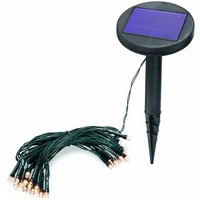 Esotec - Solar Lichterkette 2,5m mit 24 warmweißen LEDs wetterfest outdoor 102166 von ESOTEC