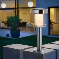 Solar PIR-Sockelleuchte Ancona Pro H=42cm duo color 2 Betriebsmodi 102536 - Esotec von ESOTEC