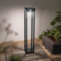 Esotec - Solar Pollerleuchte Meduno 66cm mit Sensor schwarz wetterfest IP44 102758 von ESOTEC