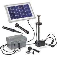 Esotec - Solar Teichpumpe Palermo led mit Akku und led Licht - 5W Solarmodul - Solarpumpe Set Gartenteichpumpe Teich 101775 von ESOTEC