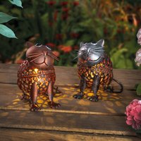 esotec Solarfiguren Katzenpaar Koko und Kiki 2er-Set wetterfest METALL 103104 esotec Solarfiguren Katzenpaar Koko und Kiki 2er-Set wetterfest METALL 103104 von ESOTEC